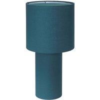 PR Home table lamp Leah, petrol, height 46 cm, textile