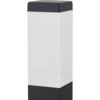 Lindby Honula pillar light, 45 cm, dark grey, IP44, E27