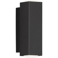 FISCHER & HONSEL LED wall light Carlo, rectangular, up/down black