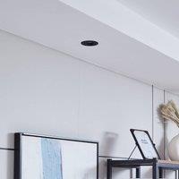 Arcchio Harcos LED downlight, black, 8 cm, 4,000K