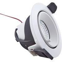 Arcchio Harcos LED downlight, white, 11 cm, 4,000K