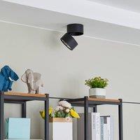 Lindby Thorid downlight, 19 cm, set of 2, black, G9