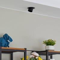 Lindby Thorid downlight, 9 cm, black, metal, GU10