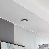 Arcchio LED downlight Jyra, black, 4,000K