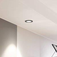 Arcchio LED downlight Aryx, black, 4,000K