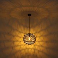 Globo Senni pendant light, black, 29 cm