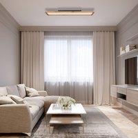 Globo LED ceiling light Cinderella wood CCT 80 x 20 cm