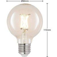 Arcchio LED E27 4W G80 2,700 K filament dim clear 3-pack