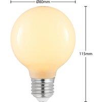 Arcchio LED bulb E27 4 W G80 2,700 K dimmable opal 2-pack