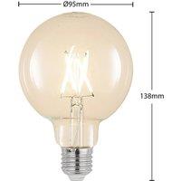 Arcchio LED bulb E27 4 W 2,700 K G95 globe clear 2-pack