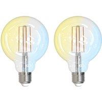 LUUMR Smart LED E27 G95 7W ZigBee Tuya Philips Hue set of 2