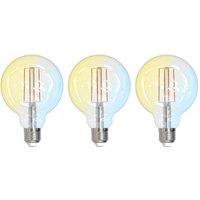 LUUMR Smart LED E27 G95 7W ZigBee Tuya Philips Hue set of 3