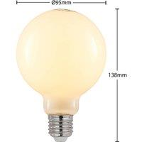Arcchio LED bulb E27 8 W 2,700 K G95 globe dim opal 3-pack
