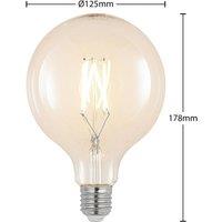 Arcchio Filament LED bulb E27 6W 2700K G125 globe clear 2x