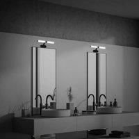 Briloner Runt LED wall light IP44 cantilever 4,000 K black