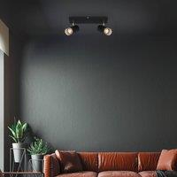 Briloner Plek GU10 downlight black/silver 2-bulb