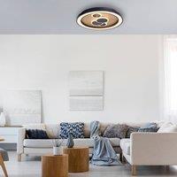 Paul Neuhaus LED ceiling light Eliza, oiled oak, 60 cm