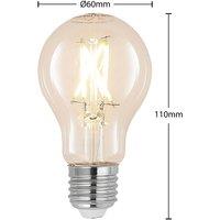 Arcchio LED bulb, filament, E27, 8W, clear, 2700K, dimmable, set of 2