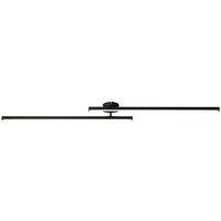 Lindby LED ceiling light Aurendor, 135 cm, black, metal