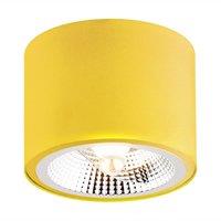 Argon Chloe ceiling spotlight, fixed, yellow