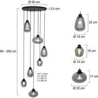 Steinhauer Reflexion hanging light, 7-bulb 55 cm