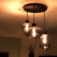 Steinhauer Reflexion hanging light, 3-bulb 40 cm