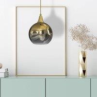 Eko-Light Monte pendant light in glass, 1-bulb, gold