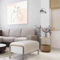 Eko-Light Monte wall light made of glass, 1-bulb, silver