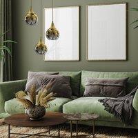 Eko-Light Monte pendant light, 3-bulb, round, gold