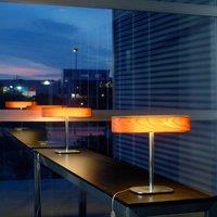 LZF LAMPS LZF I-Club LED table lamp, dimmer, cherry wood