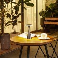 Lindby LED table lamp Evelen, black, IP54, CCT