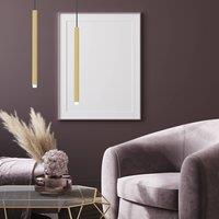 Eko-Light Monza pendant light, black/gold, 1-bulb