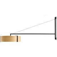 LZF LAMPS LZF Thesis LED wall light, black/natural beech