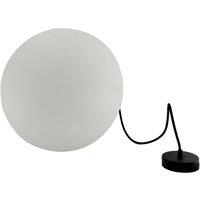 Lindby Alea outdoor hanging light, white, plastic, 38 cm