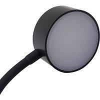 Lindby LED clip-on light Maori, black, metal, CCT