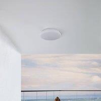 Lindby LED outdoor ceiling light Kirkola, 4000 K, 26 cm, white