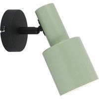 Lindby wall spotlight Ovelia, green/black, metal, E27