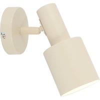 Lindby wall spotlight Ovelia, beige, metal, E27