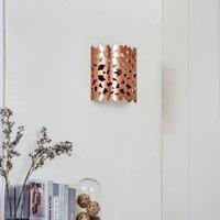 Lucande wall light Aeloria, copper, iron, 32.5 cm, E27