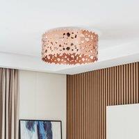 Lucande Aeloria ceiling light, copper, iron, 50 cm, E27