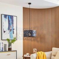 Lucande pendant light Aeloria, black, 45 cm, iron, E27