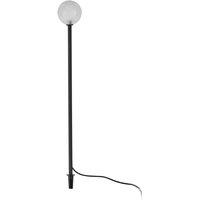 Lindby LED solar light Brindley, black, glass, IP65