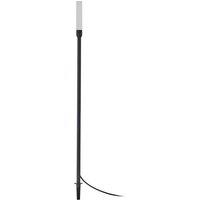 Lindby LED solar light Balian, black, aluminium, 3,000 K