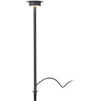 Lindby LED solar light Lyris, black, aluminium, 3,000 K