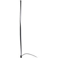 Lindby LED solar light Sabriel, straight, black, aluminium, 3000K