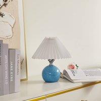 Lindby table lamp Kerimi, ceramic, blue
