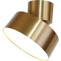 Lindby Nivoria LED spotlight, 14 cm, gold-coloured, can be swivelled