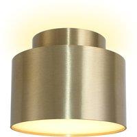 Lindby LED spotlight Nivoria, 11 x 9 cm, gold-coloured, metal