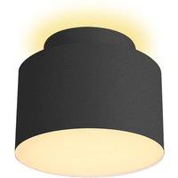 Lindby LED spotlight Nivoria, 11 x 9 cm, black, metal