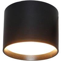 Lindby Nivoria LED spotlight, 12 cm, 15 W, black, metal